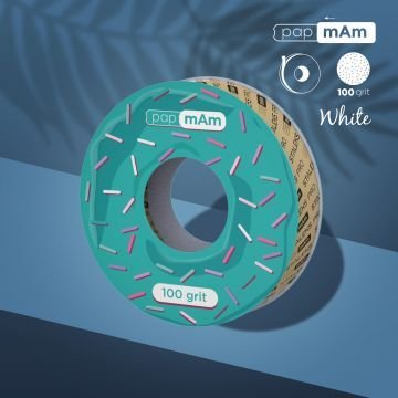 Запасной блок файл-ленты papmAm белый EXPERT 100 грит для пластиковой катушки