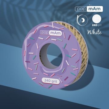 Запасной блок файл-ленты papmAm белый EXPERT 240 грит для пластиковой катушки