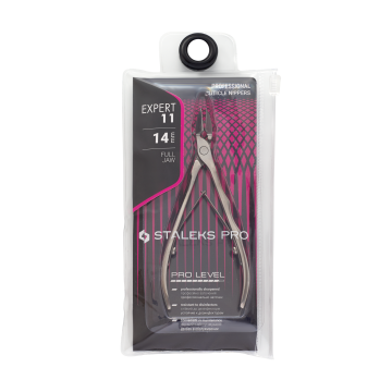 Кусачки профессиональные для кожи STALEKS EXPERT 11 14 mm