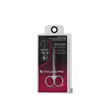 Ножницы для кутикулы для левшей профессиональные STALEKS PRO EXPERT 13 TYPE 3