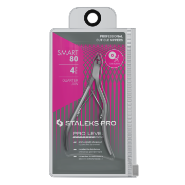 Кусачки профессиональные для кожи STALEKS SMART 80 4 mm Кусачки профессиональные для кожи STALEKS SMART 80 4 mm