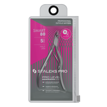 Кусачки профессиональные для кожи STALEKS SMART 80 5 mm Кусачки профессиональные для кожи STALEKS SMART 80 5 mm