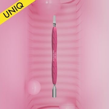 Лопатка для маникюра пушер и лопасть STALEKS UNIQ 10 TYPE 5 с силиконовой ручкой Лопатка для маникюра пушер и лопасть STALEKS UNIQ 10 TYPE 5 с силиконовой ручкой